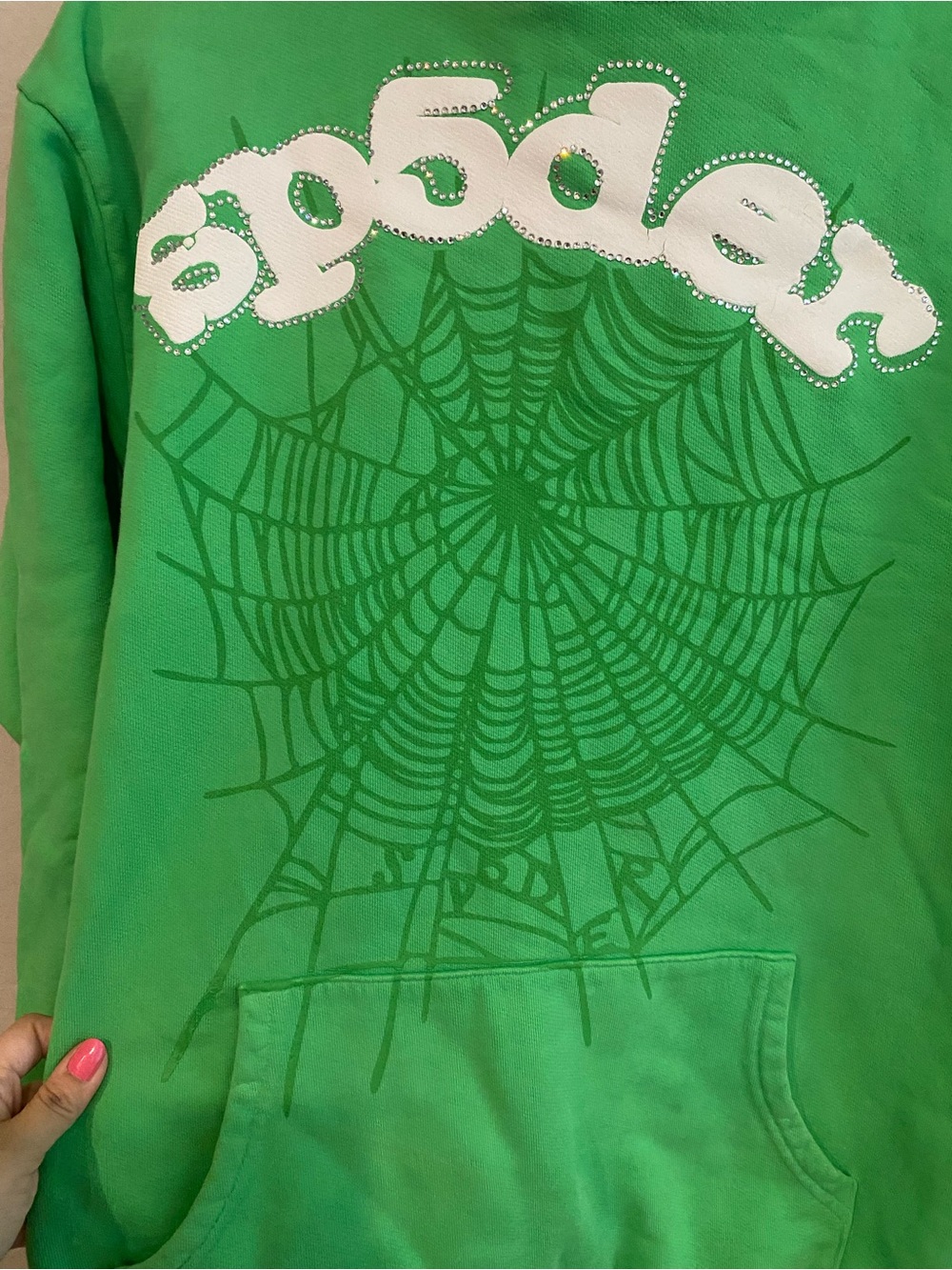Sp5der Bedazzled Sweatshirt - Women's Size S - Picture 8 of 12